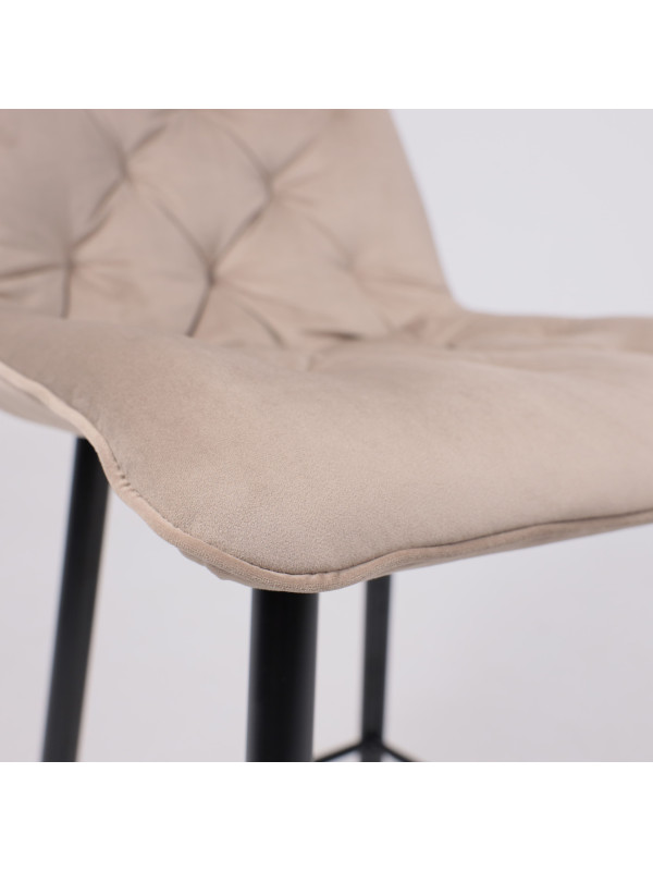 Стул AksHome Vito бежевый/черный под углом