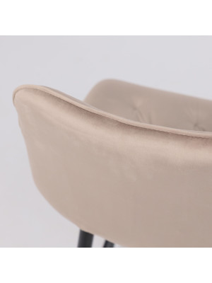 Стул AksHome Vito бежевый/черный сверху