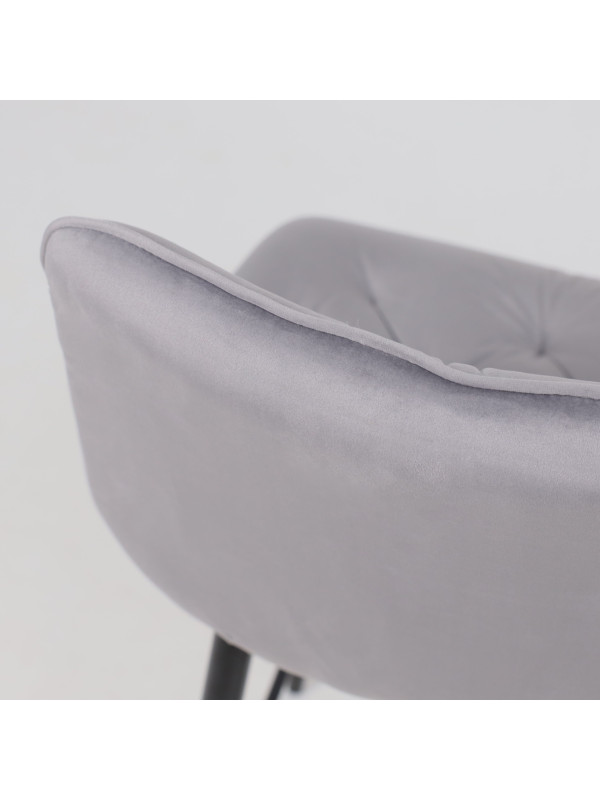 Стул AksHome Vito светло-серый/черный сверху