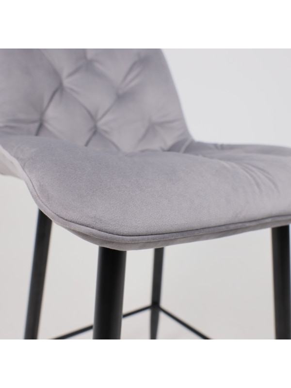 Стул AksHome Vito светло-серый/черный под углом