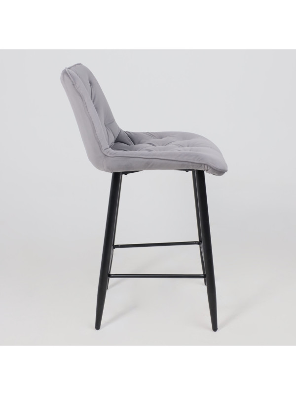 Стул AksHome Vito светло-серый/черный сбоку