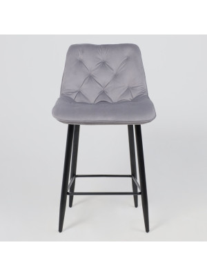 Стул AksHome Vito светло-серый/черный спереди