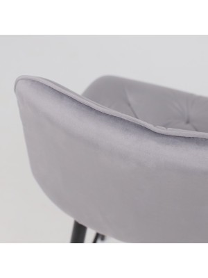 Стул AksHome Vito светло-серый/черный сверху