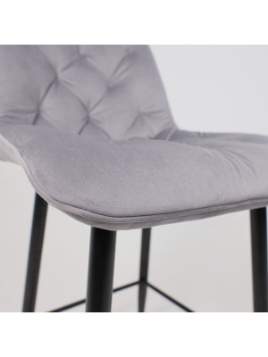 Стул AksHome Vito светло-серый/черный под углом