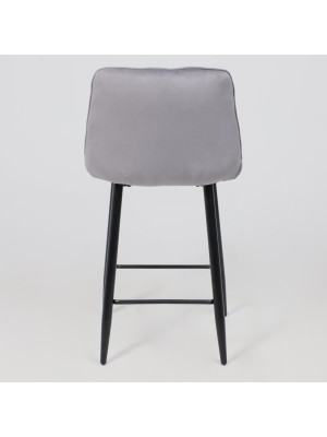 Стул AksHome Vito светло-серый/черный сзади