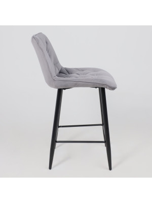 Стул AksHome Vito светло-серый/черный сбоку