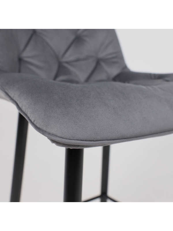 Стул AksHome Vito серый/черный под углом