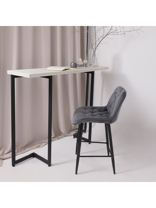 Стул AksHome Vito серый/черный в интерьере