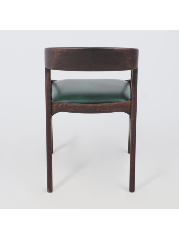 Стул ПМЦ Вардо Комфорт плюс зеленый/дуб натуральный сзади