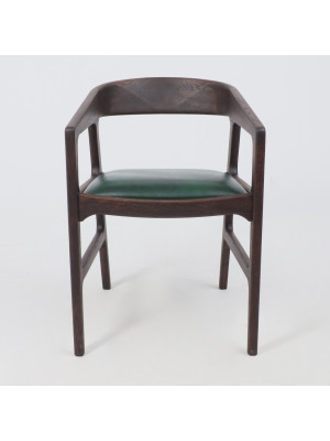 Стул ПМЦ Вардо Комфорт плюс зеленый/дуб натуральный спереди