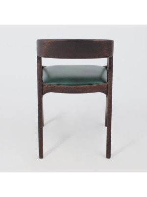 Стул ПМЦ Вардо Комфорт плюс зеленый/дуб натуральный сзади