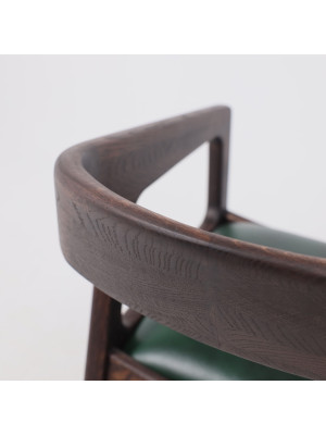 Стул ПМЦ Вардо Комфорт плюс зеленый/дуб натуральный вблизи