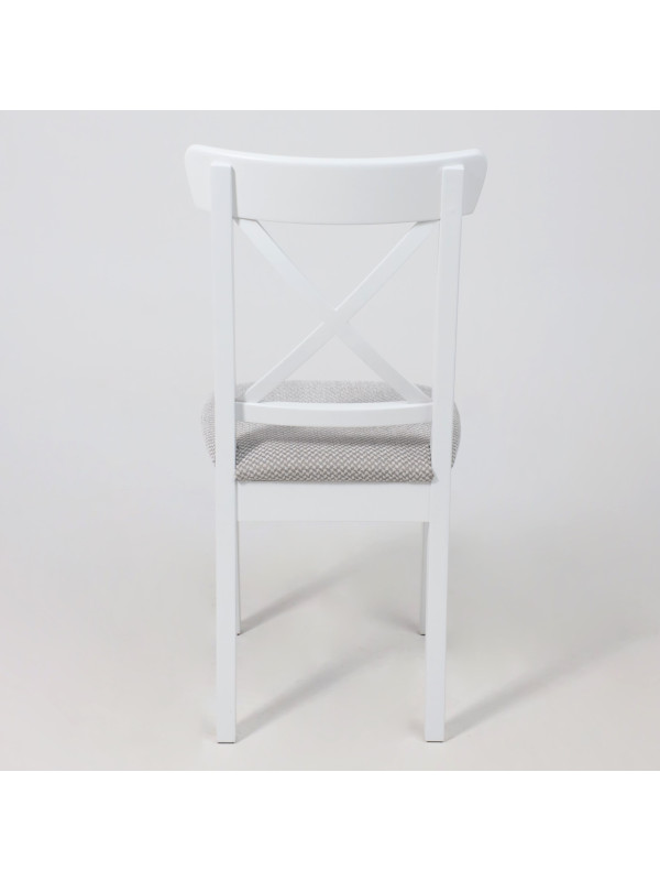 Стул Лидер Ингольф серый/белый сзади