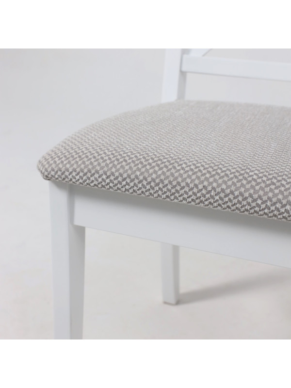 Стул Лидер Ингольф серый/белый вблизи