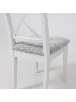 Стул Лидер Ингольф серый/белый под углом