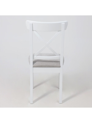 Стул Лидер Ингольф серый/белый сзади