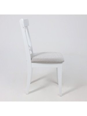 Стул Лидер Ингольф серый/белый сбоку