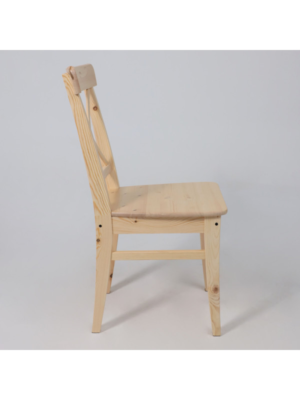 Стул Лидер Ингольф прозрачный лак сбоку