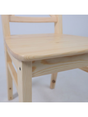 Стул Лидер Ингольф прозрачный лак вблизи