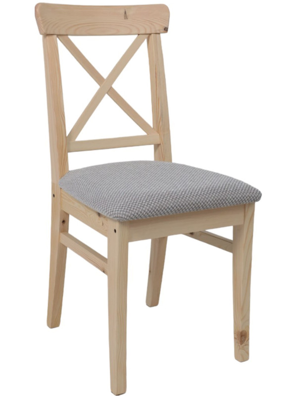 Стул Лидер Ингольф серый/прозрачный лак