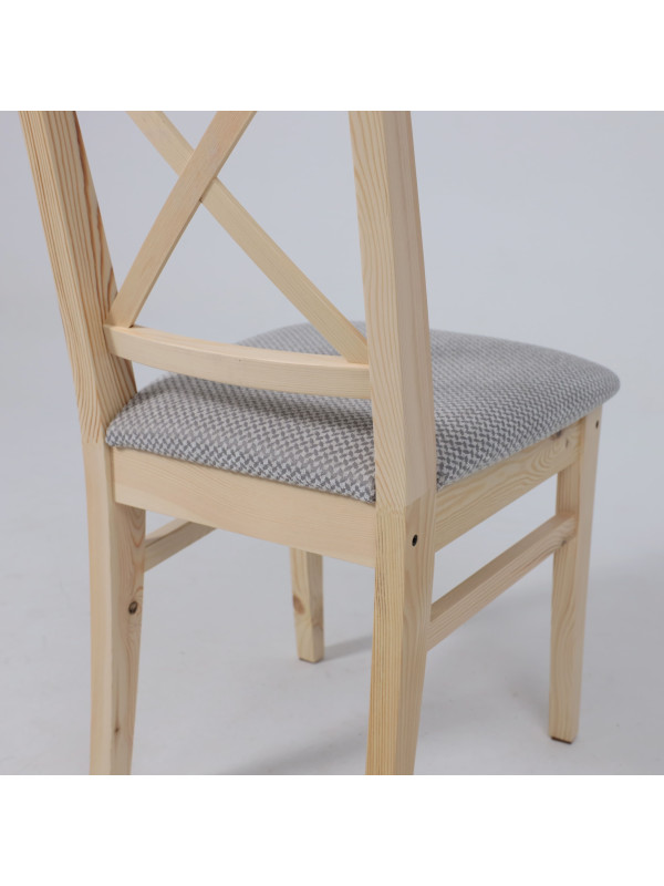 Стул Лидер Ингольф серый/прозрачный лак вблизи