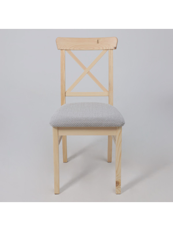 Стул Лидер Ингольф серый/прозрачный лак спереди