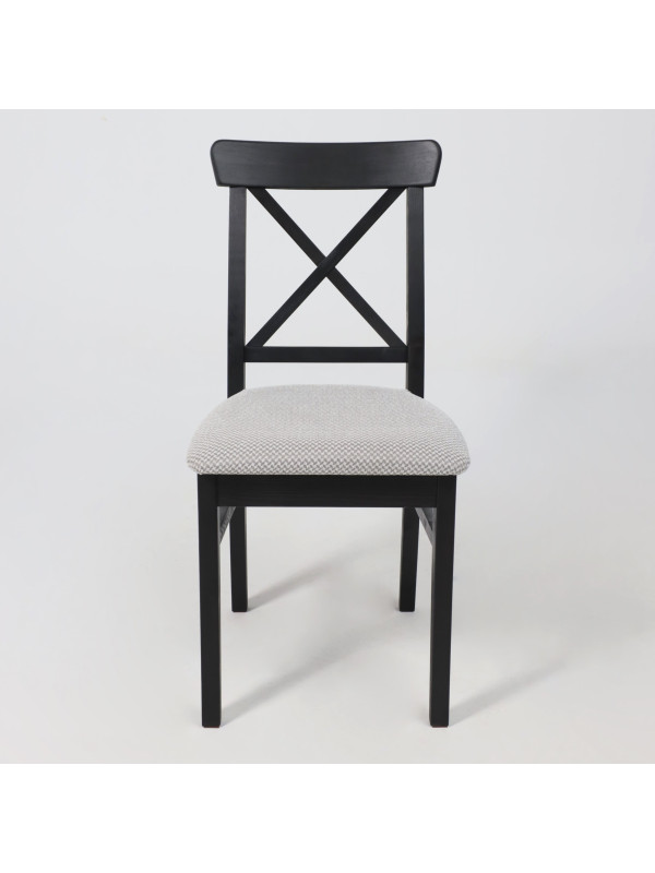 Стул Лидер Ингольф серый/черный спереди