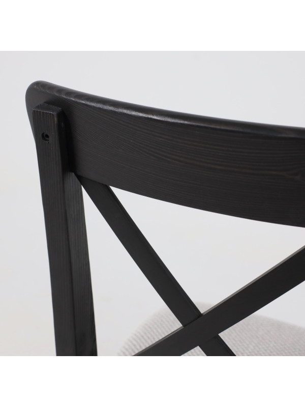 Стул Лидер Ингольф серый/черный вблизи