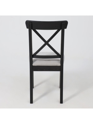 Стул Лидер Ингольф серый/черный сзади