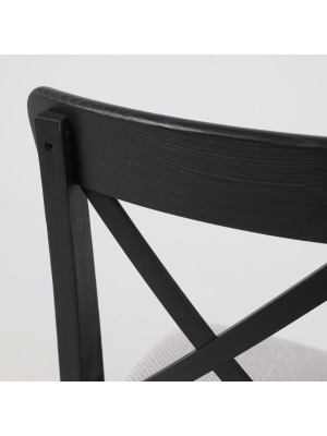 Стул Лидер Ингольф серый/черный вблизи