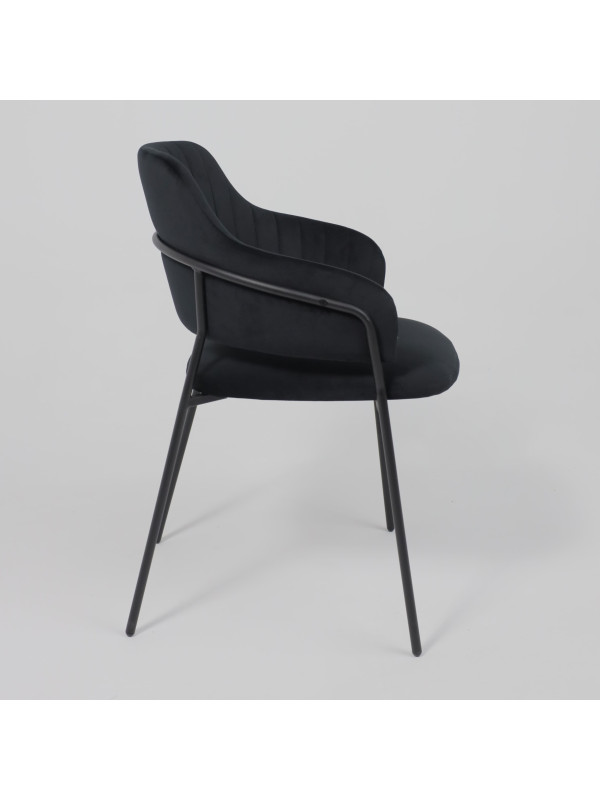 Стул Аврора Кавала черный сбоку