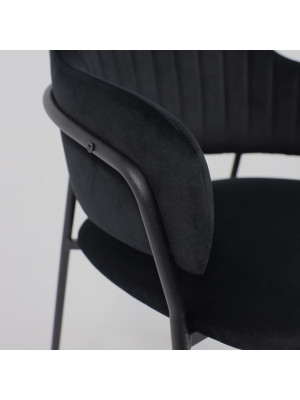 Стул Аврора Кавала черный подлокотники