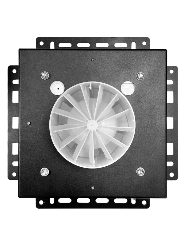 Вентиляционная решетка с вентилятором HOMY AIR PRO SPD100BMS 21x21 с маяком сзади