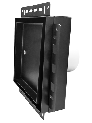 Вентиляционная решетка с вентилятором HOMY AIR PRO SP100BM сбоку