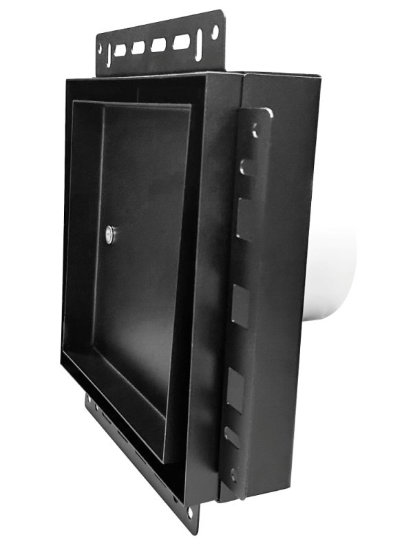 Вентиляционная решетка с вентилятором HOMY AIR PRO SPS100BMH 21x21 с маяком сбоку