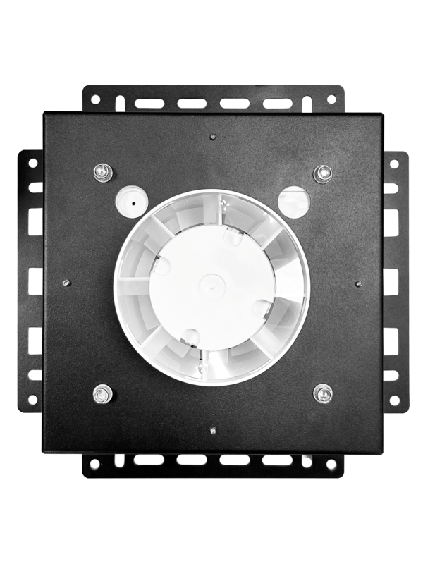 Вентиляционная решетка с вентилятором HOMY AIR PRO SPS100BMS 21x21 с маяком сзади