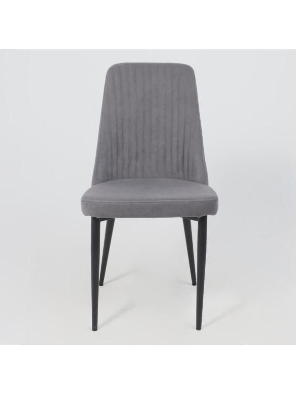 Стул Listvig Лотус R антрацитовый/черный спереди