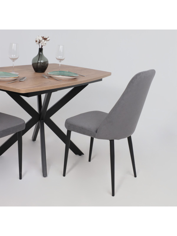 Стул Listvig Лотус R антрацитовый/черный в интерьере (1)