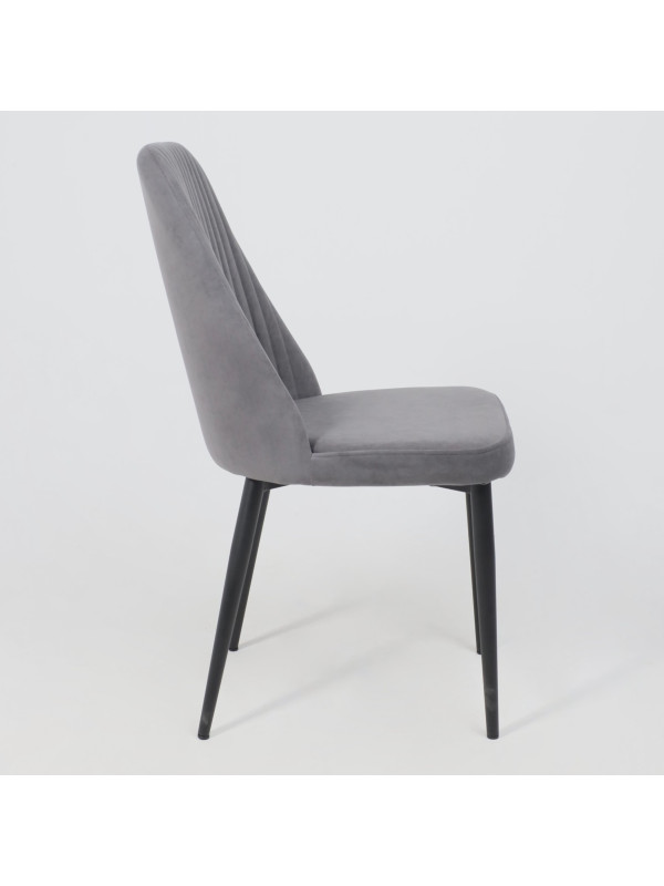 Стул Listvig Лотус R антрацитовый/черный сбоку