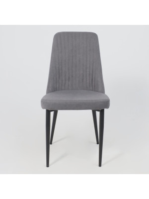 Стул Listvig Лотус R антрацитовый/черный спереди