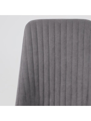 Стул Listvig Лотус R антрацитовый/черный спереди