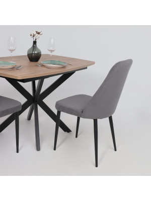 Стул Listvig Лотус R антрацитовый/черный в интерьере (1)