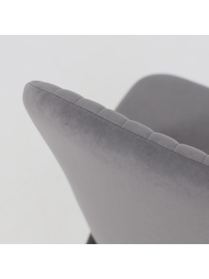 Стул Listvig Лотус R антрацитовый/черный сверху