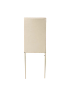 Стул Listvig Слим экокожа кремовый сзади