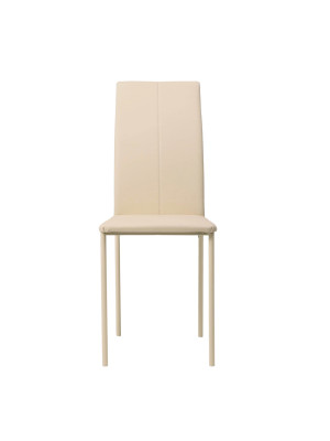 Стул Listvig Слим экокожа кремовый спереди