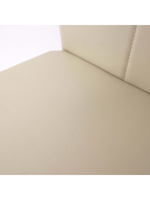 Стул Listvig Слим экокожа кремовый вблизи