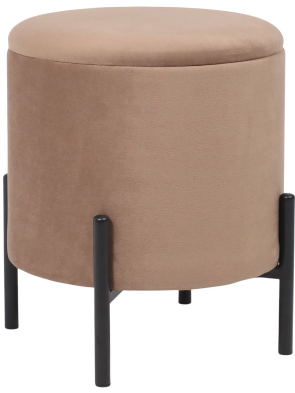 Пуф AksHome Boot серо-бежевый/черный