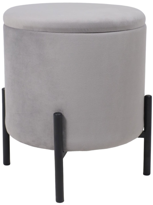Пуф AksHome Boot серый/черный
