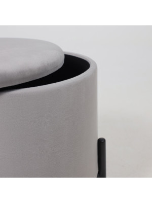 Пуф AksHome Boot серый/черный