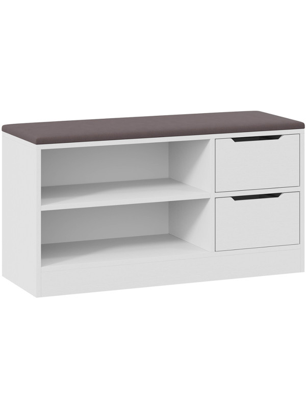 Банкетка ТриЯ Тип 13 серый/белый